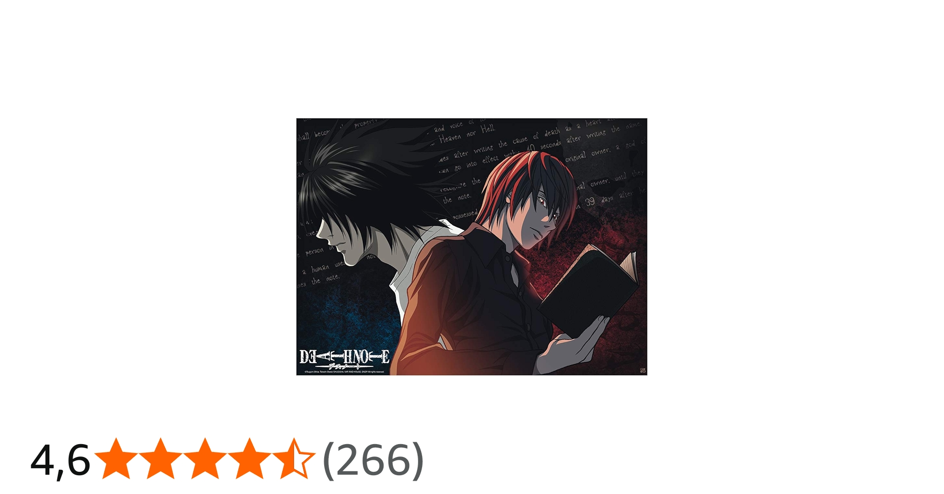 ABYstyle Death Note Group L vs. Light Mini pôster sem moldura 38 x