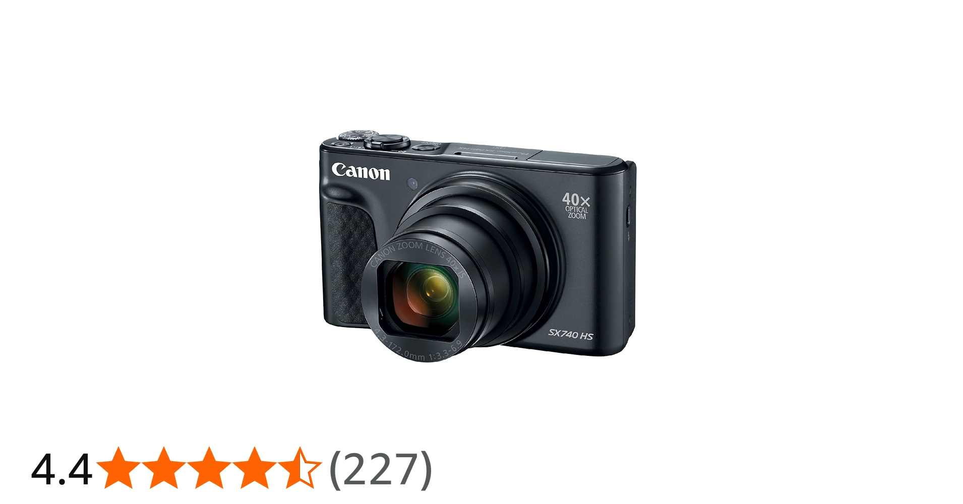 Amazon Canada: Canon PowerShot SX740 HS Digital Camera - Black