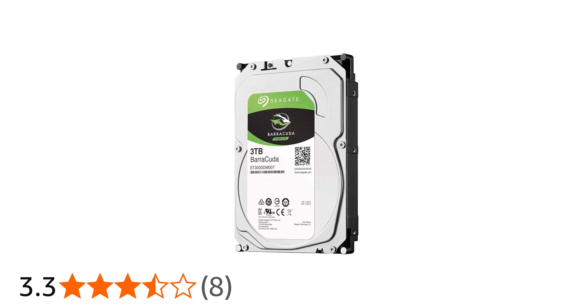 Amazon | Seagate 3.5インチ内蔵HDD 3TB SATA 6.0Gb/s 7200rpm 64MB