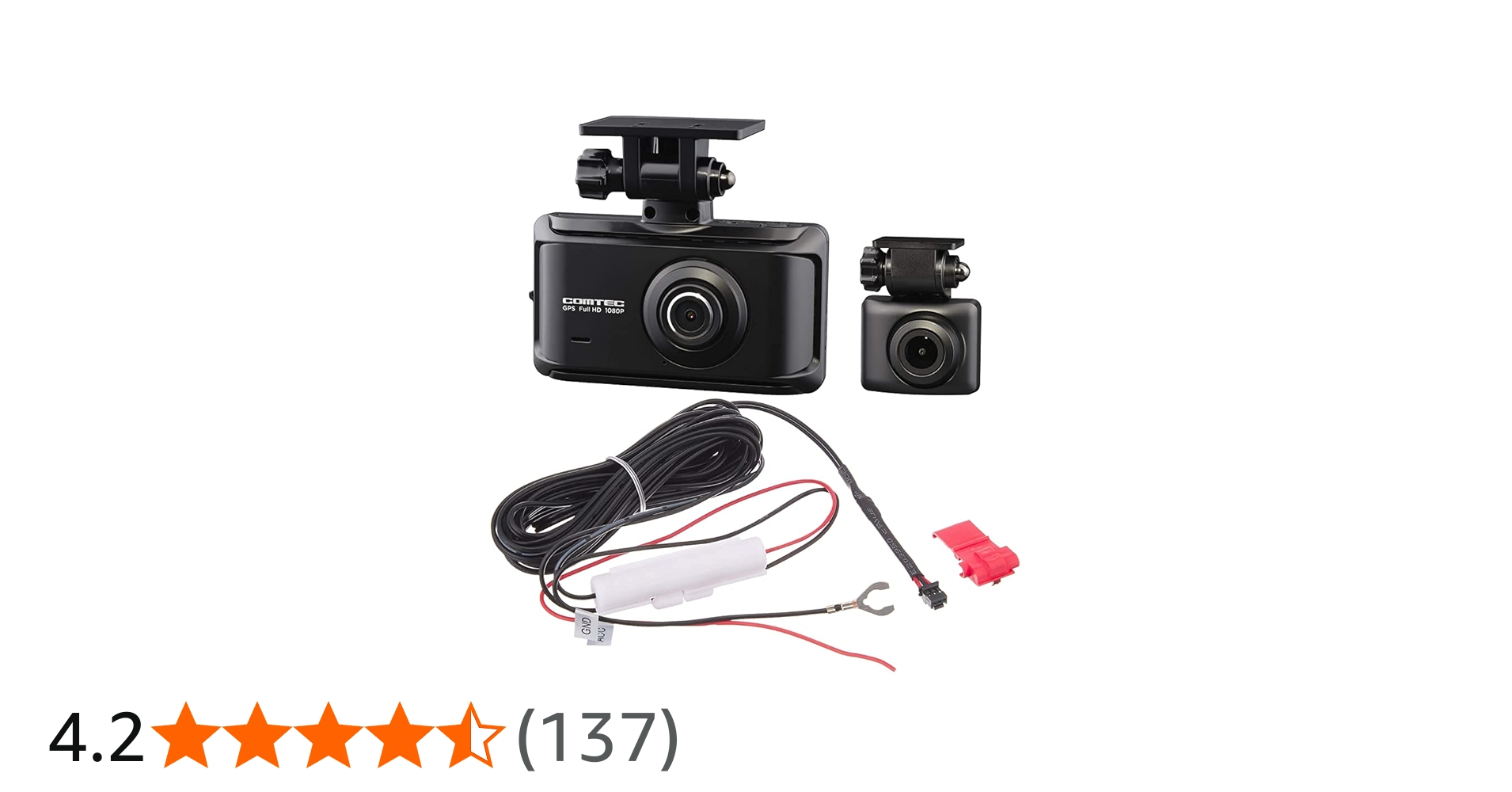 Amazon | コムテック ドライブレコーダー 前後2カメラタイプ ZDR035+