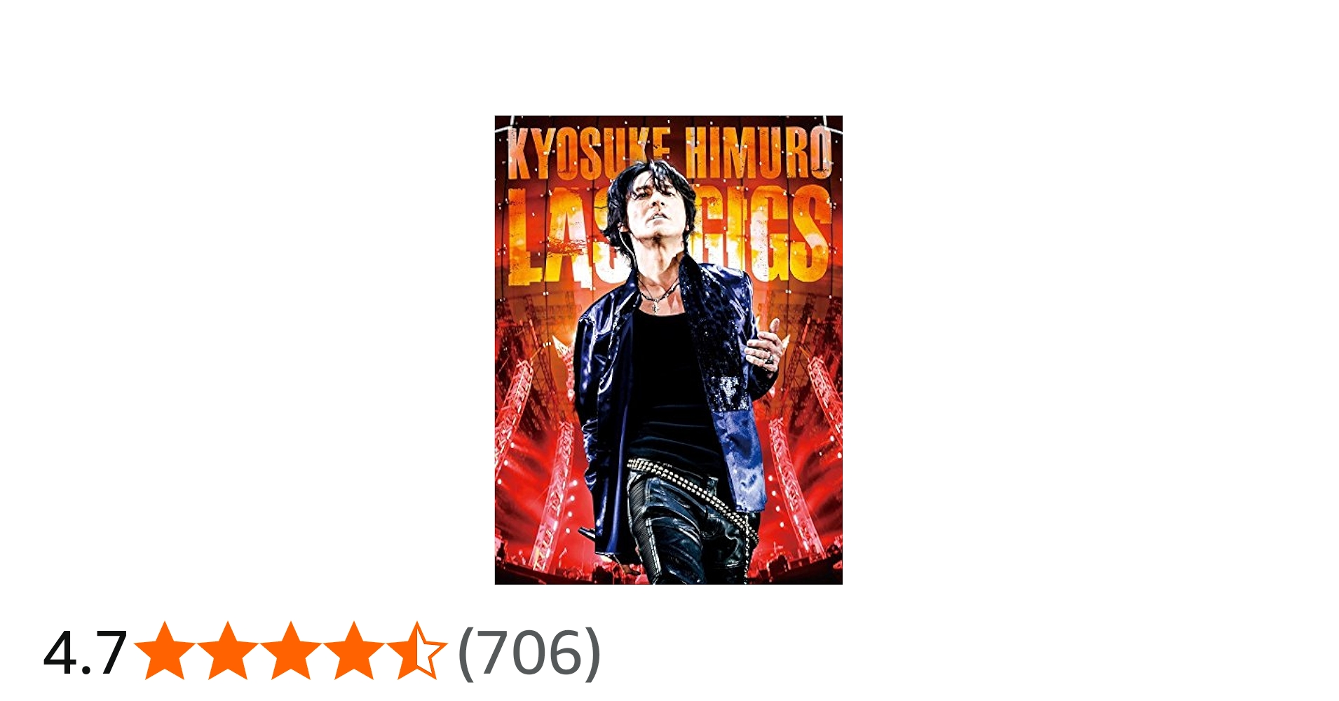 Amazon.co.jp: KYOSUKE HIMURO LAST GIGS(1BD) [Blu-ray] : 氷室京介: DVD