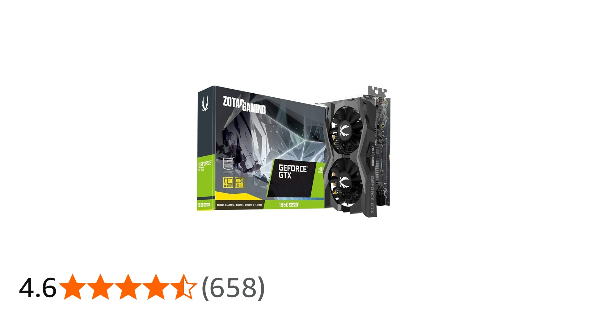 Amazon | ZOTAC Gaming GeForce GTX 1650 スーパーツインファン 4GB