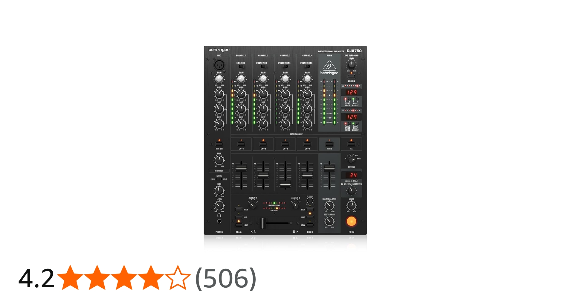 週末セールBEHRINGER DJX750 DJミキサー 週末セールBEHRINGER DJX750