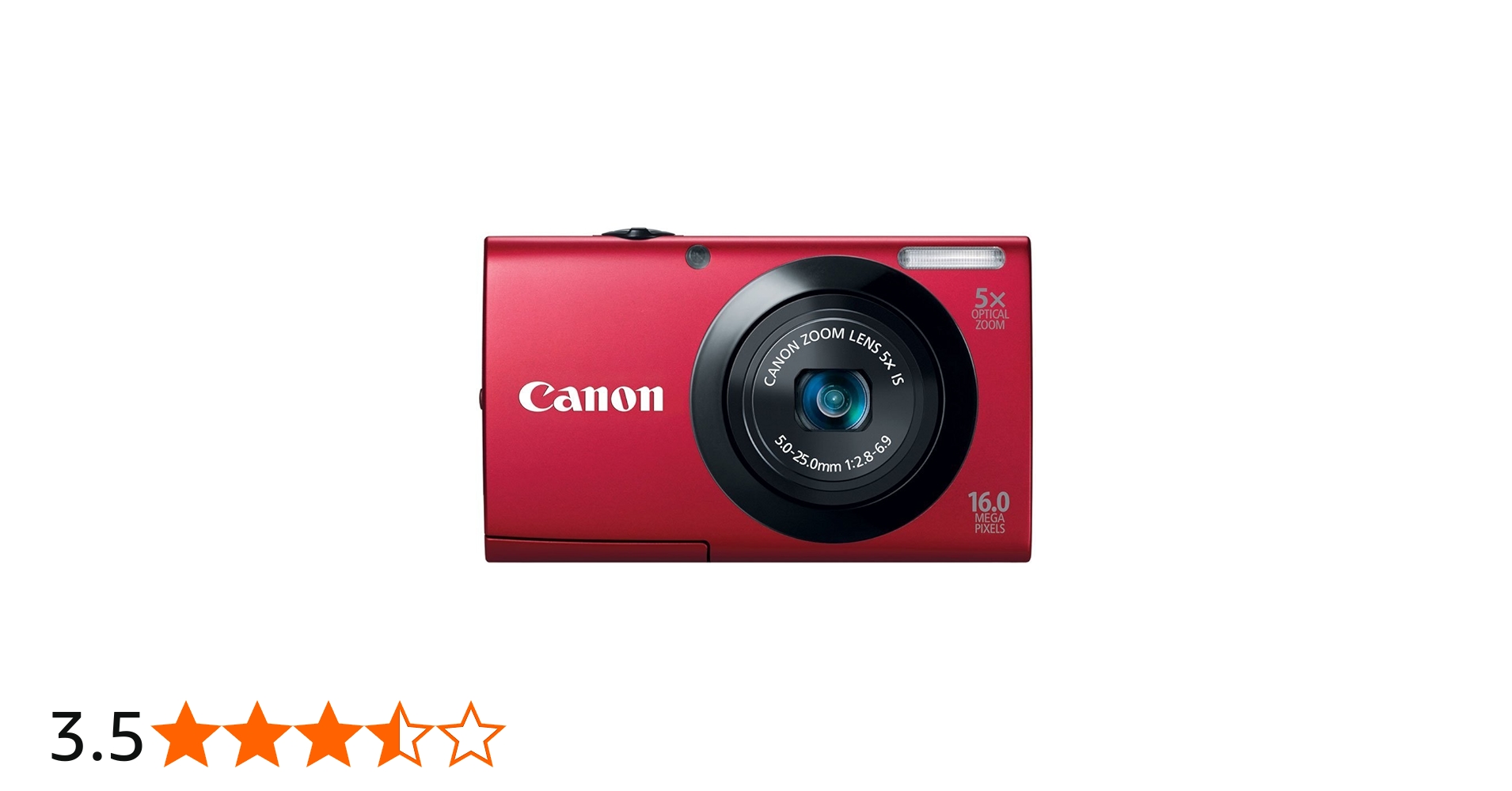 Amazon Canada: Canon 6186B005 PowerShot A3400 is 16.0 MP Digital