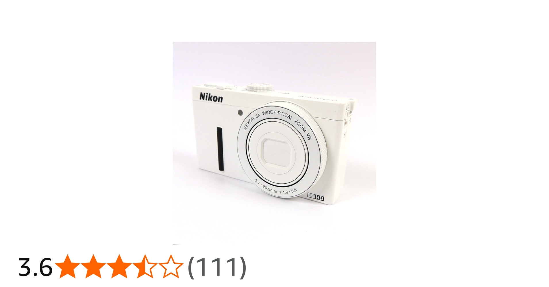 Amazon | Nikon デジタルカメラ P340 開放F値1.8 1200万画素 ホワイト