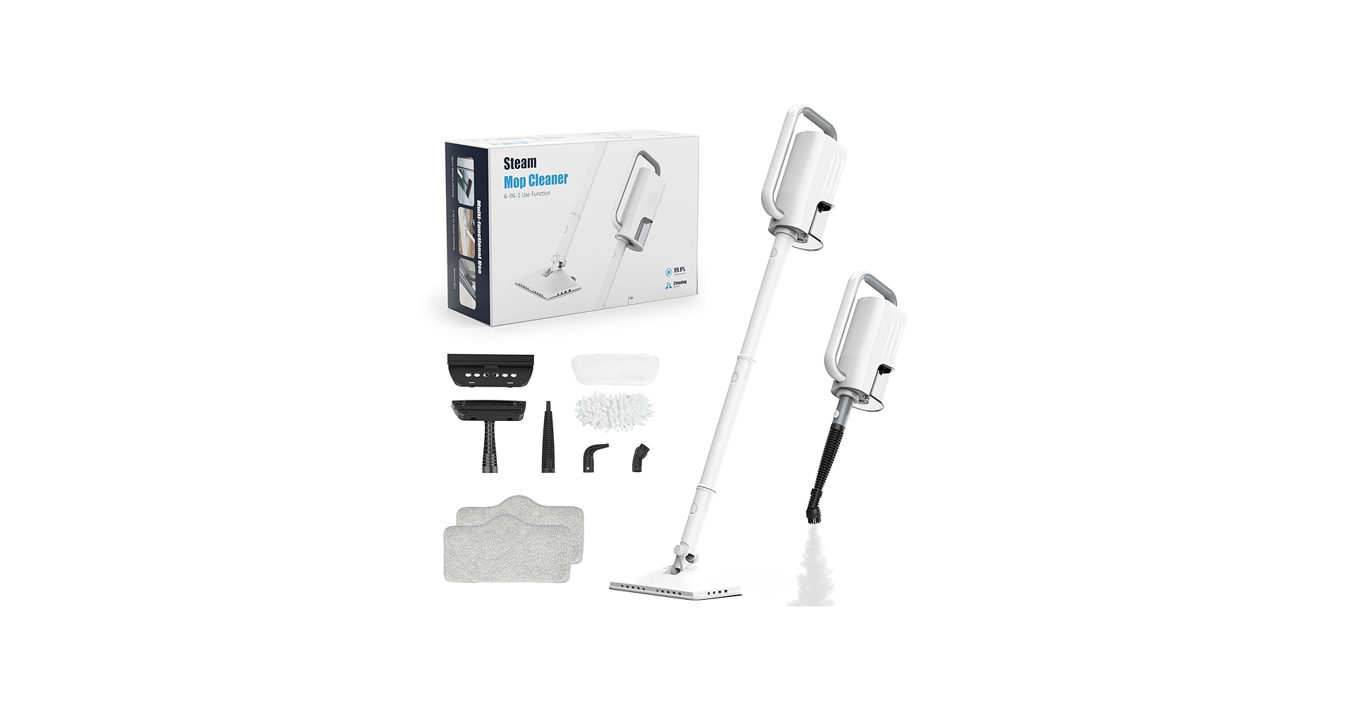 Amazon.com - Steam Cleaner, 6 in1 Rotated Steam Mop Cleaner with 2