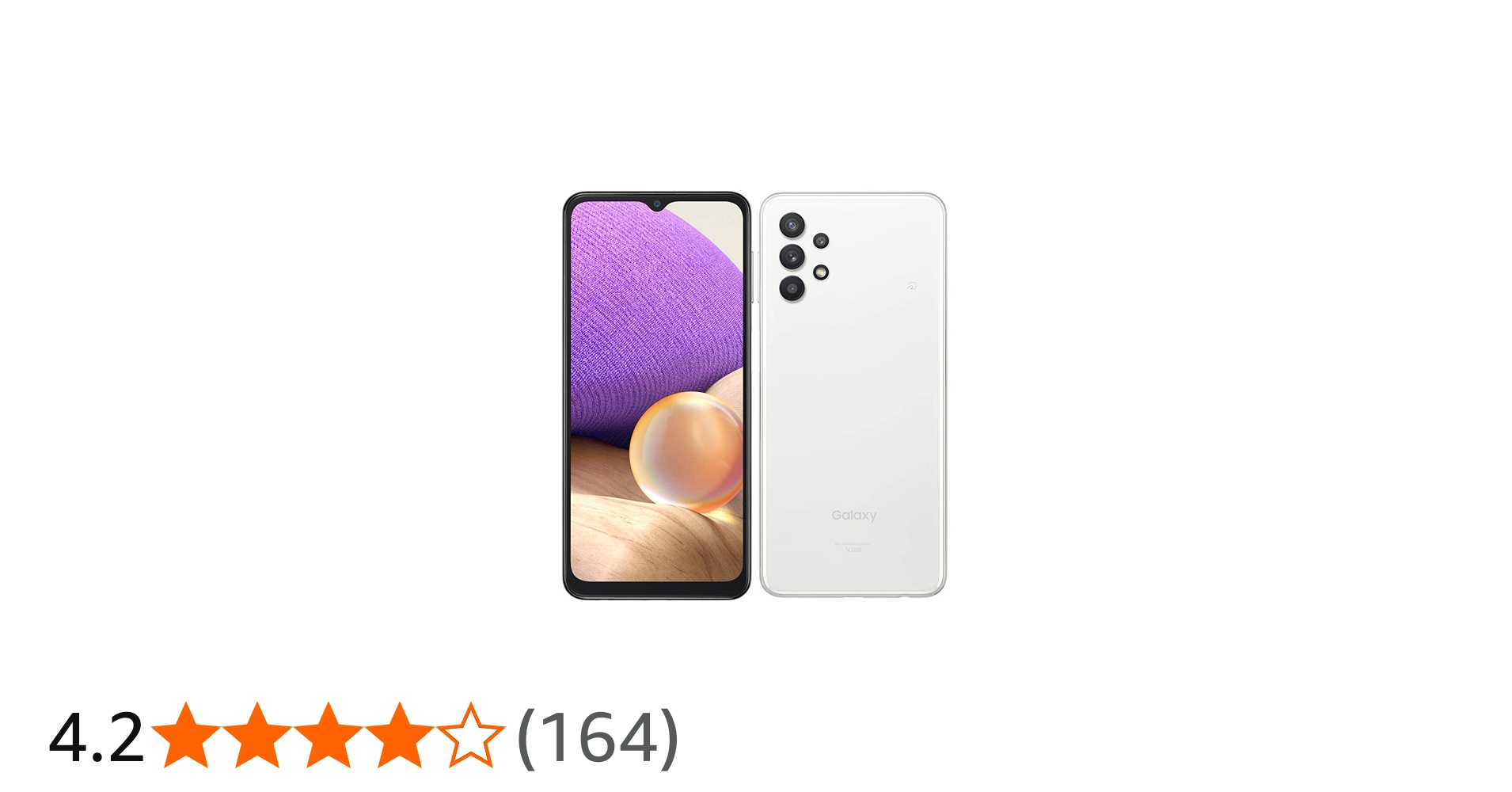 Amazon | KDDI SIMフリー au Galaxy A32 5G SCG08 [オーサムホワイト