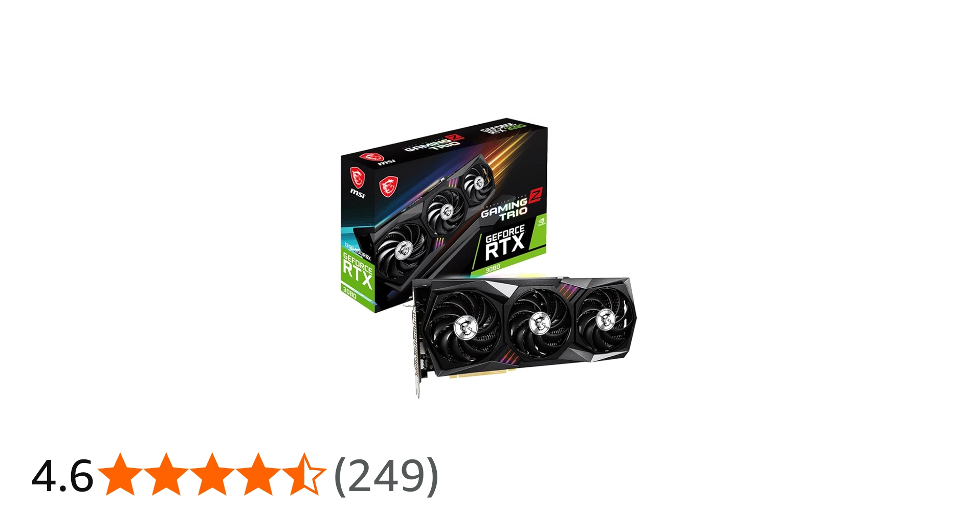 Amazon | MSI GeForce RTX 3080 GAMING Z TRIO 12G LHR グラフィックス