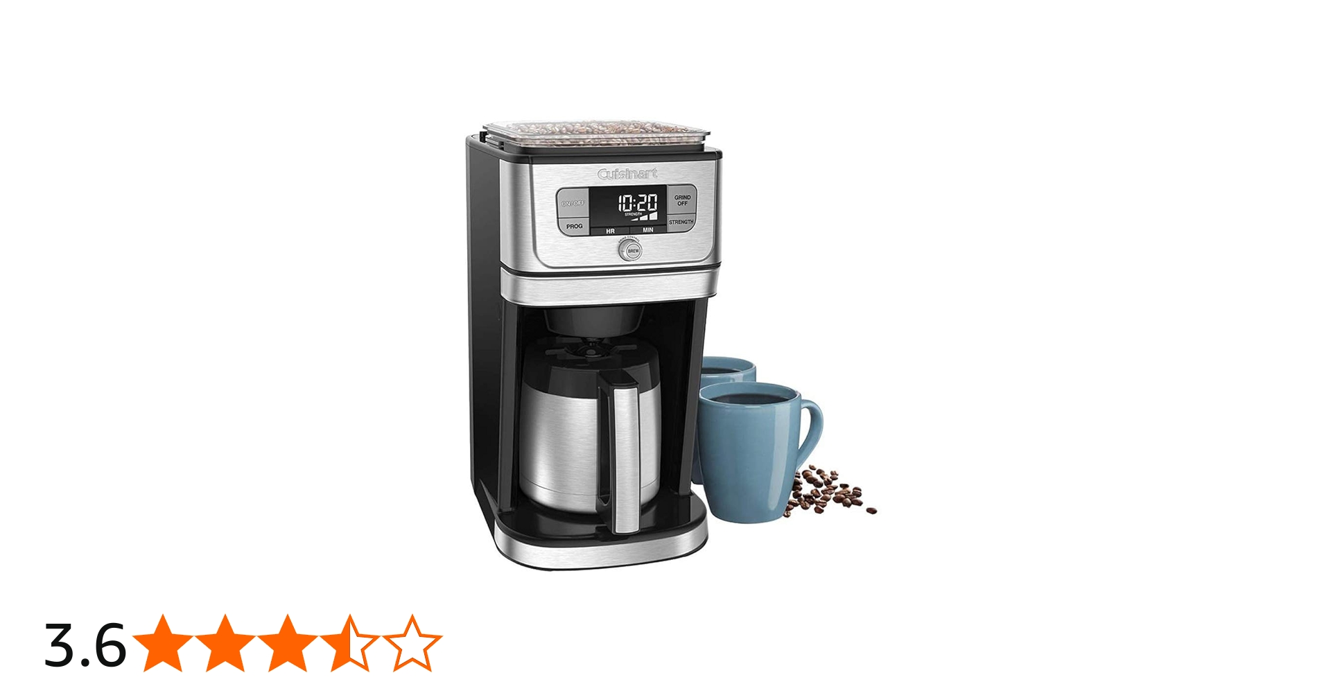 Amazon | Cuisinartクイジナート 10カップ全自動コーヒーメーカー DGB