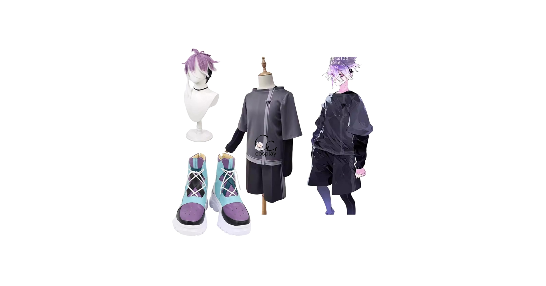 Amazon.co.jp: GGcosplay 刀剣乱舞-ONLINE- 内番 源清麿 コスプレ衣装