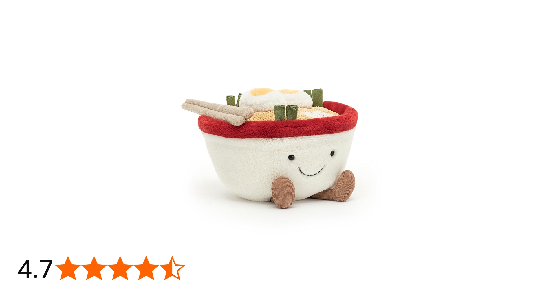 Amazon.co.jp: Jellycat Amuseables ラーメンぬいぐるみ 6.5インチ