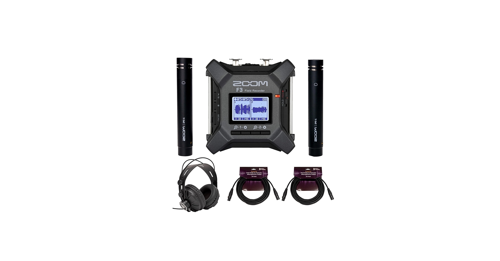Amazon.com: Zoom F3 MultiTrack Handheld Field Recorder with 32-Bit