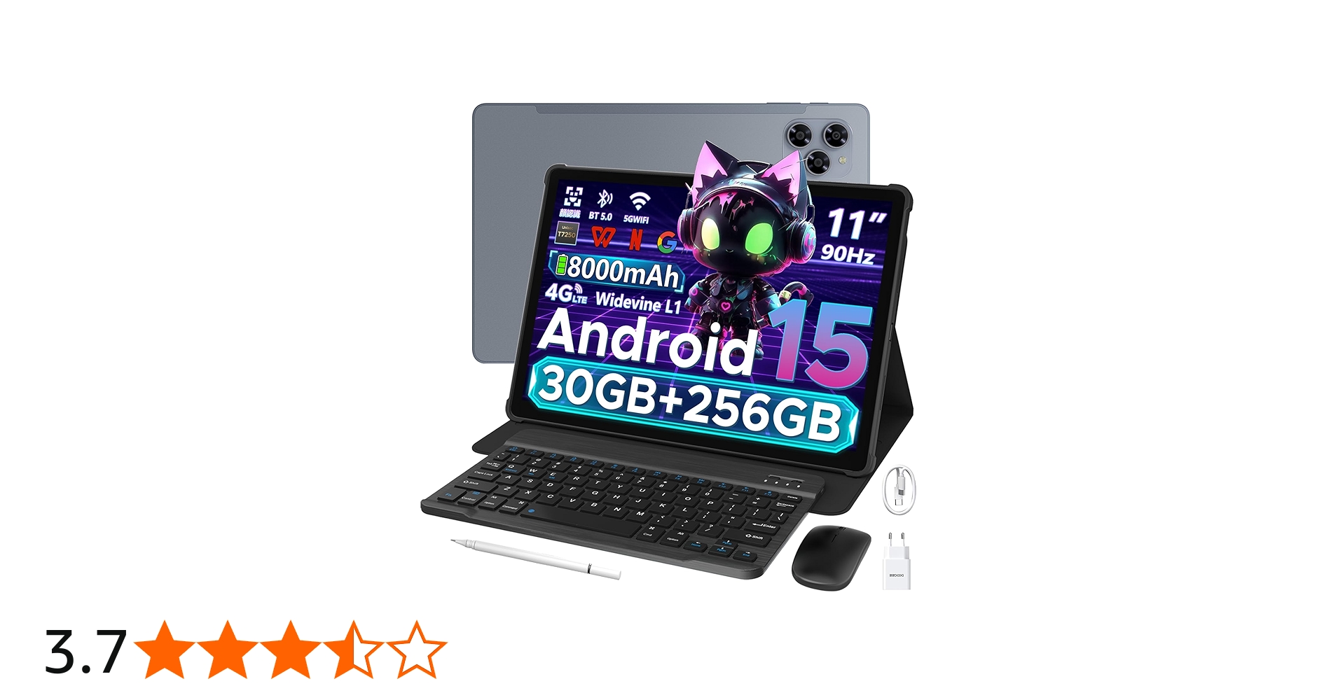 Amazon.co.jp: 【11インチ Android 15 タブレット】DOOGEE G6 セット版