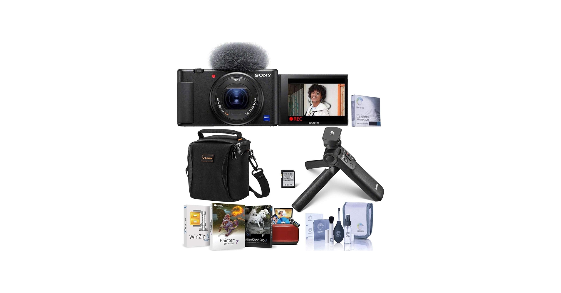 Amazon.com : Sony ZV-1 Compact 4K HD Digital Camera, Black Bundle
