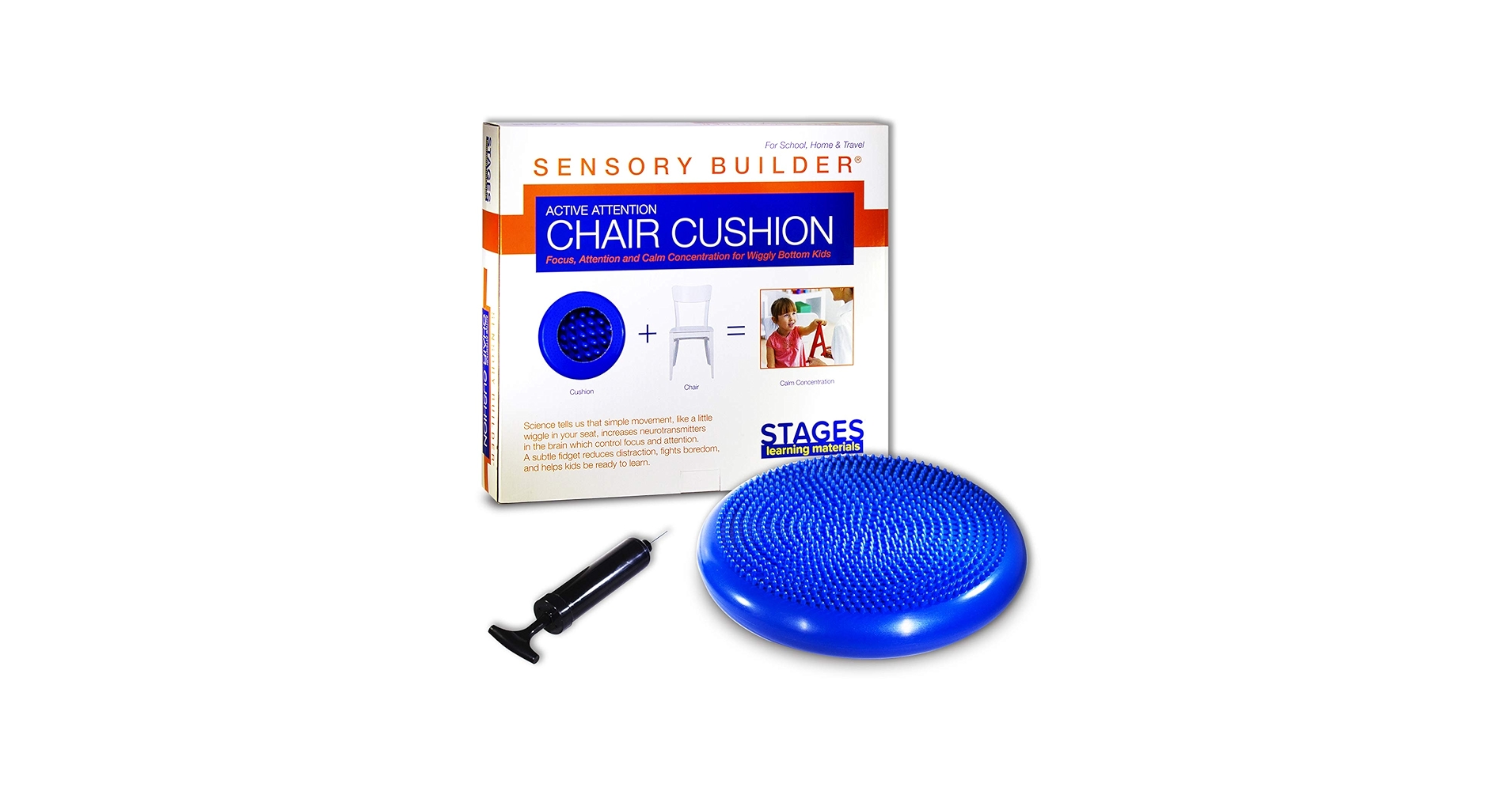 Amazon.com: Stages Learning Sensory Balance Cushion for Yoga