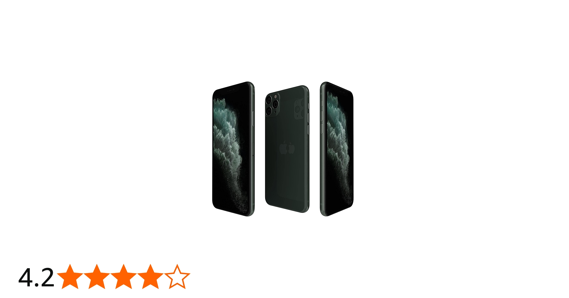 Apple iPhone 11 Pro Max, US Version, 64GB, Midnight Green - AT&T