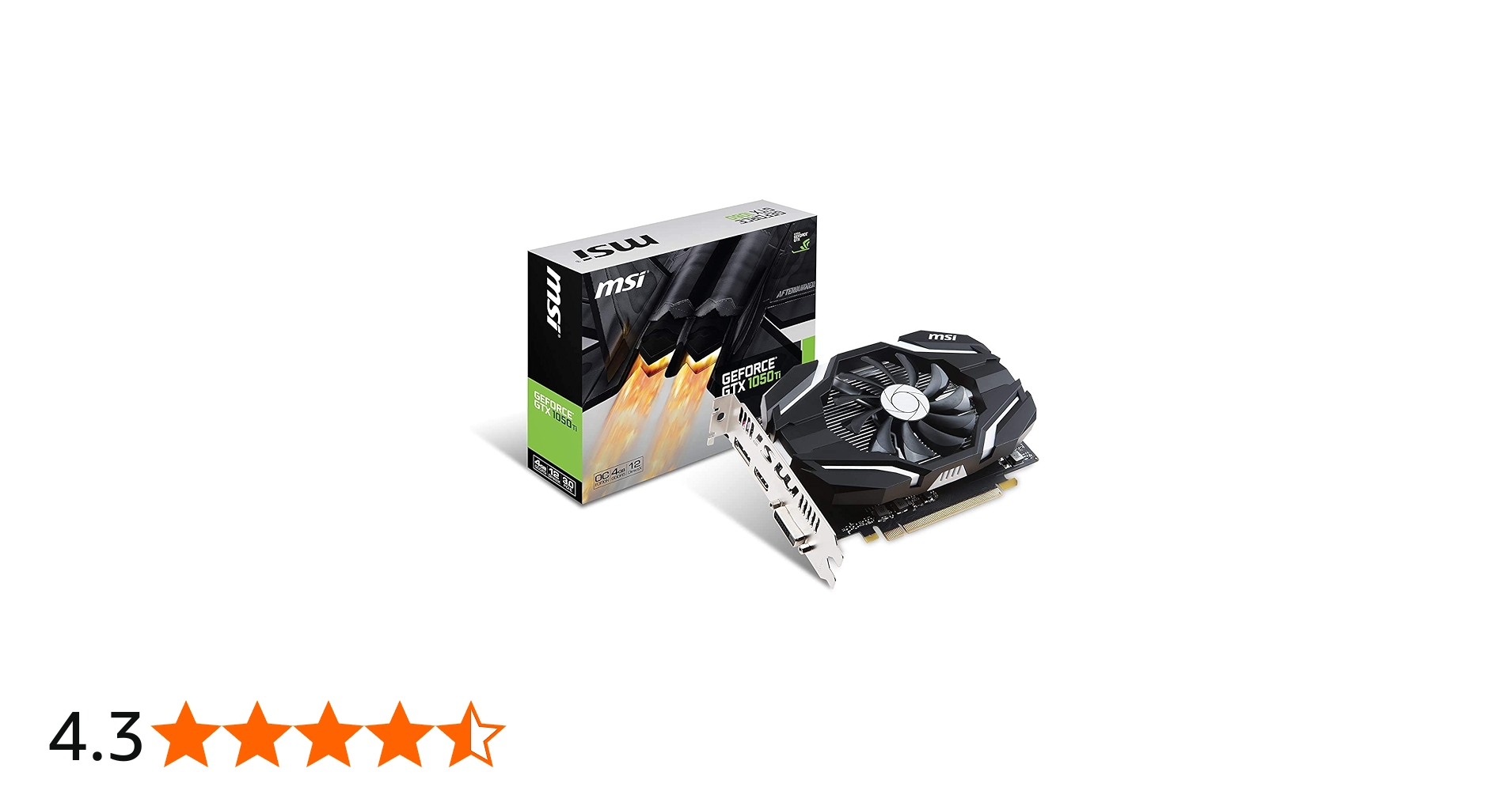 Amazon | MSI GeForce GTX 1050 Ti 4G OCV1 グラフィックスボード