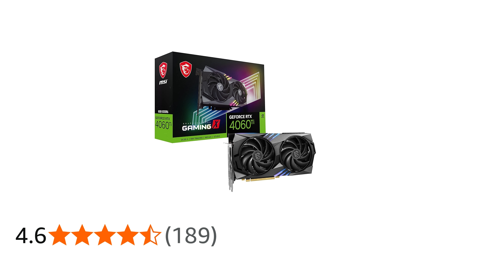 Amazon | MSI GeForce RTX 4060 Ti GAMING X 8G グラフィックスボード