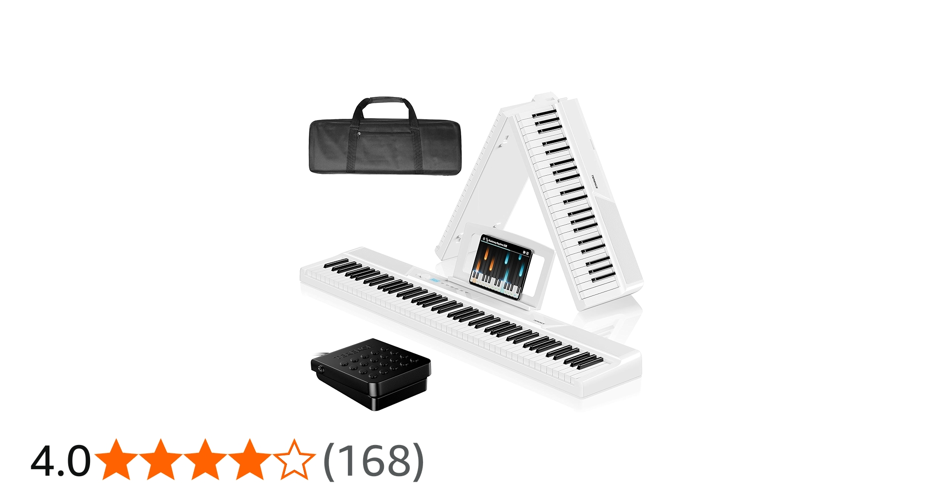 Amazon | TERENCE 電子ピアノ 88鍵盤 折りたたみ 30Wデュアル