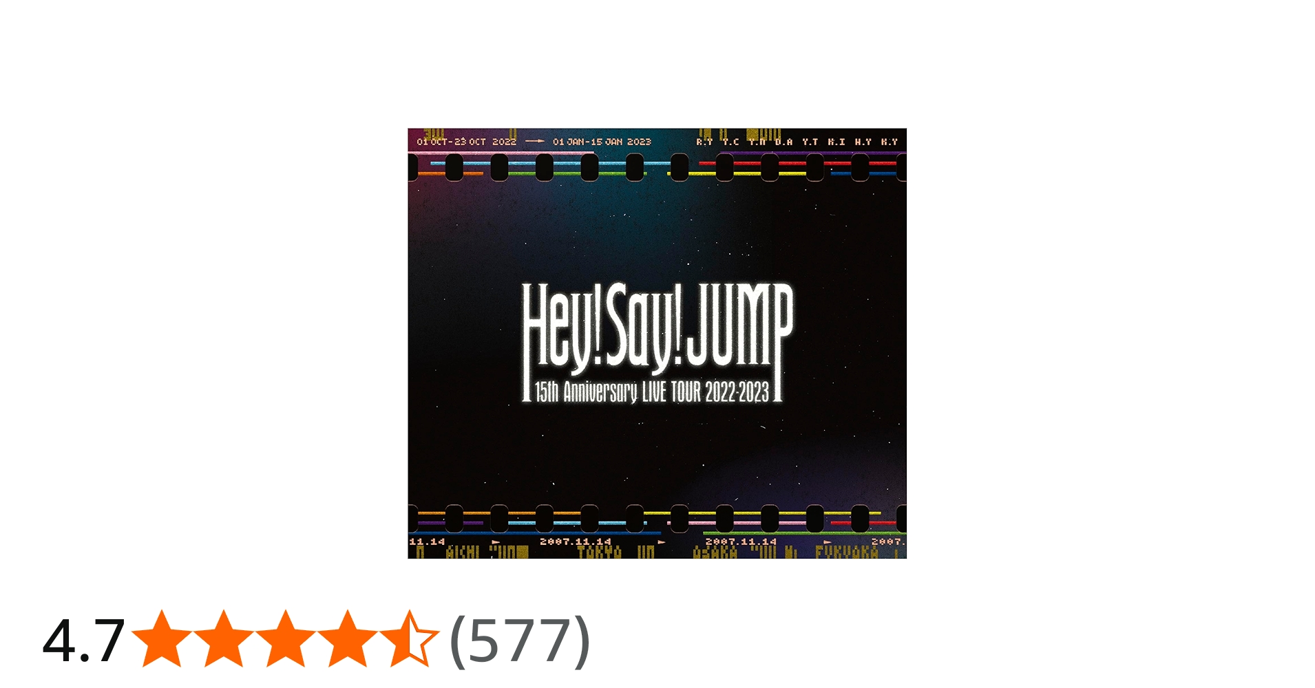Amazon.co.jp: Hey! Say! JUMP 15th Anniversary LIVE TOUR 2022-2023