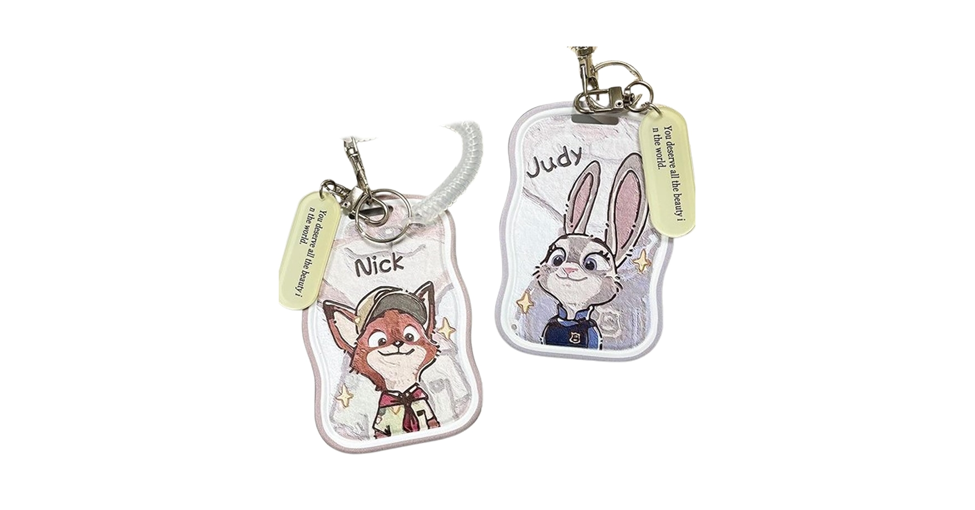 ディズニー ズートピア ポシェット パスケース ジュディ ニック 2つ