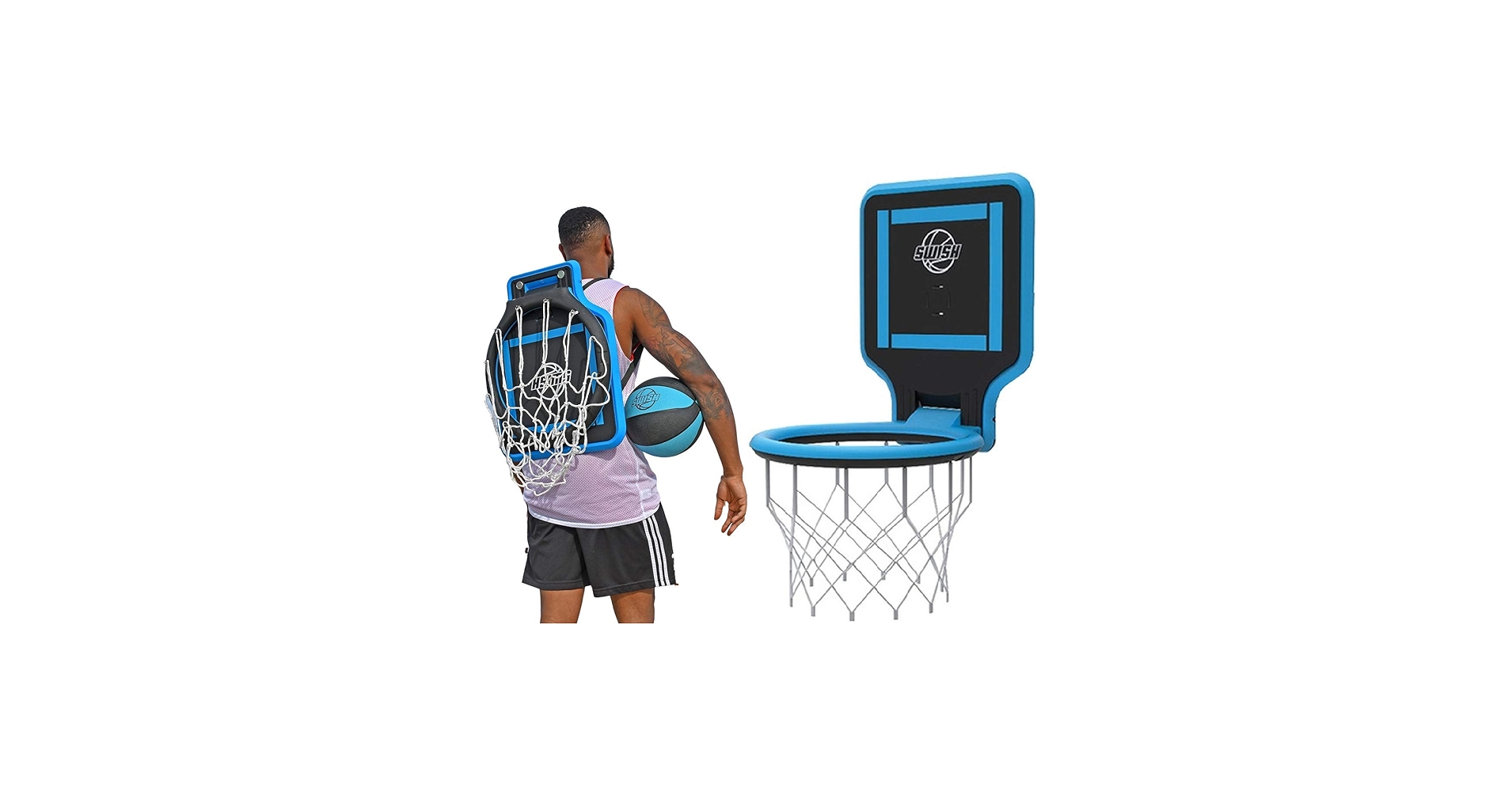 Amazon | Swish ポータブル バスケットゴール 持ち運び 背負える 高さ