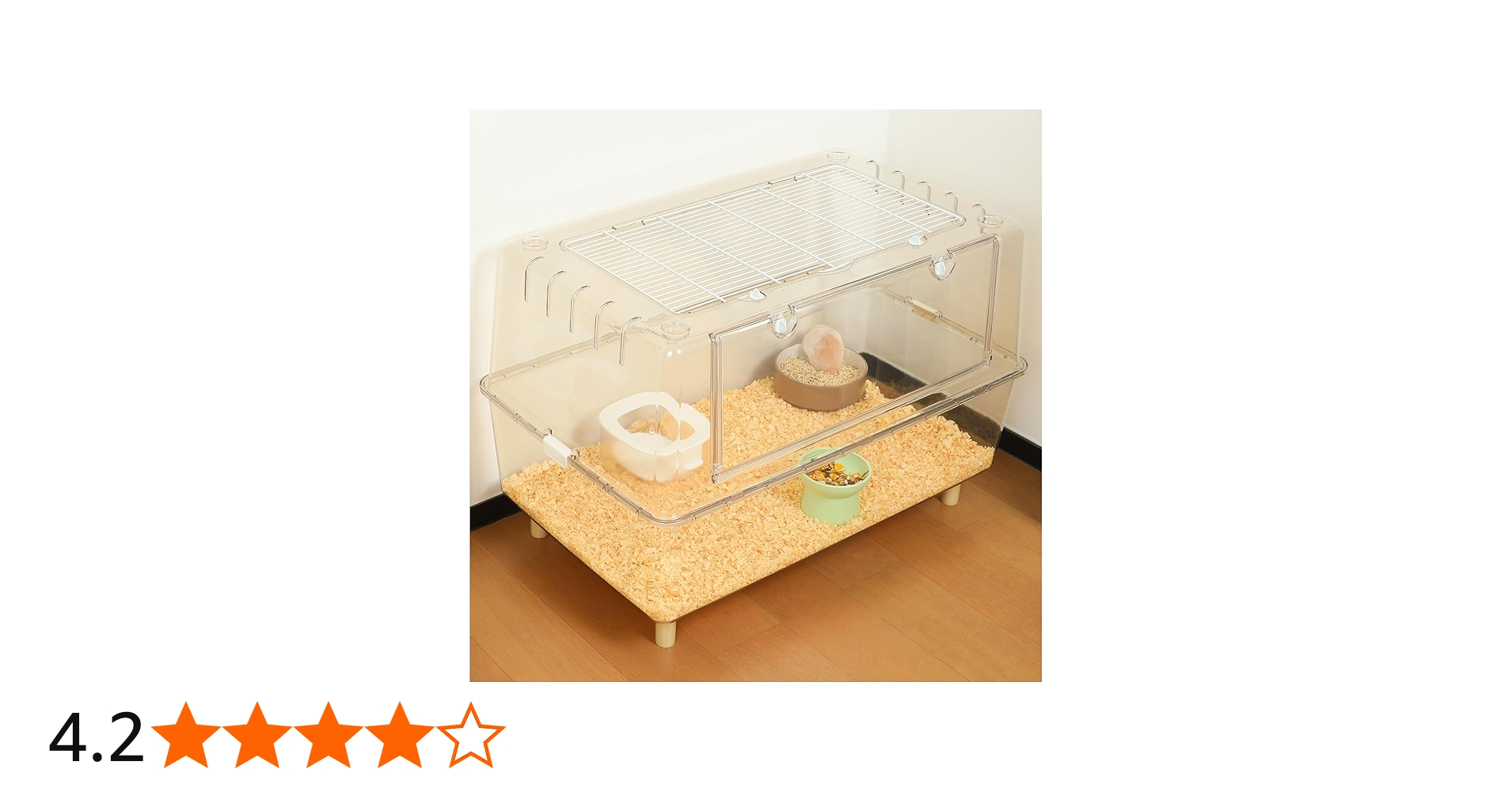 Amazon | Ruexueの大型ハムスターケージ、完全に透明で視認性が良く