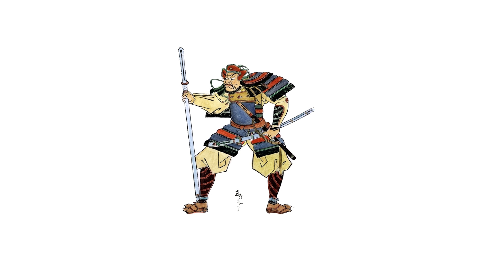 Amazon.com: Japan Samurai C1660Nsamurai Warrior In Armor With His