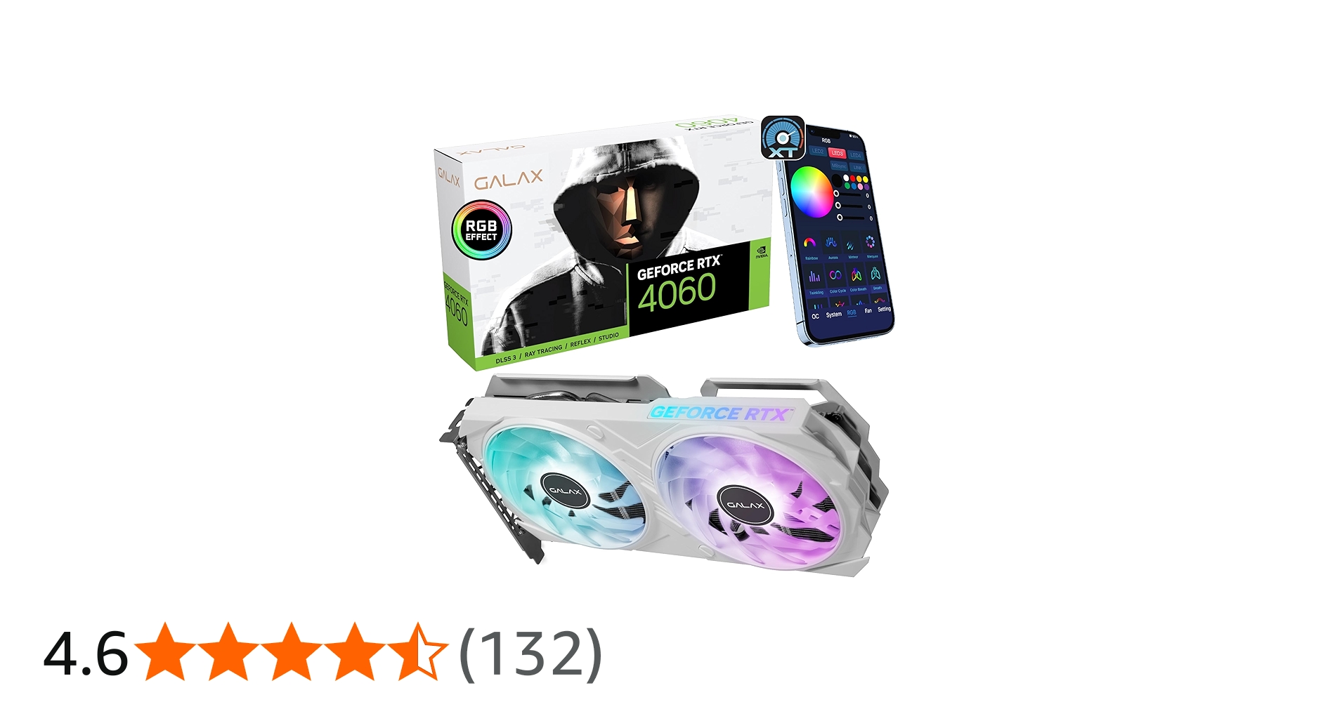 Amazon | GALAX GeForce RTX™ 4060 EX ホワイト 1-Click OC, Xtreme