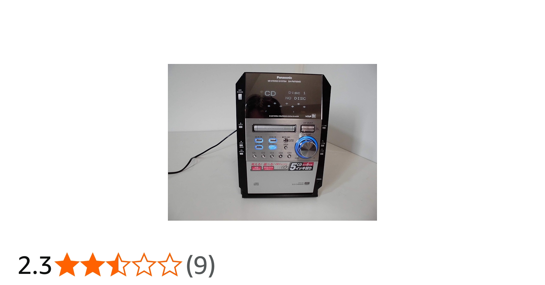 Amazon.co.jp: Panasonic パナソニック SA-PM700MD-K ブラック MD