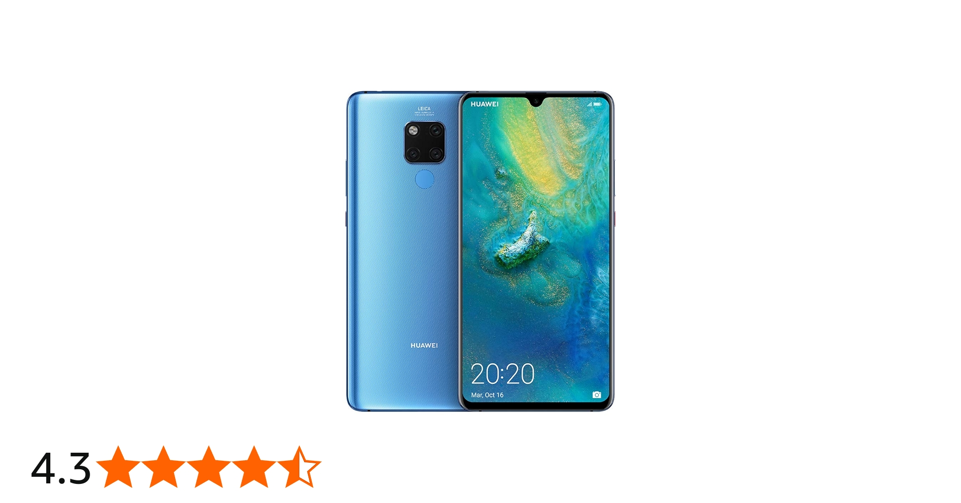 Huawei Mate 20 X Dual Sim - 128GB, 6GB RAM, 4G LTE, Midnight Blue