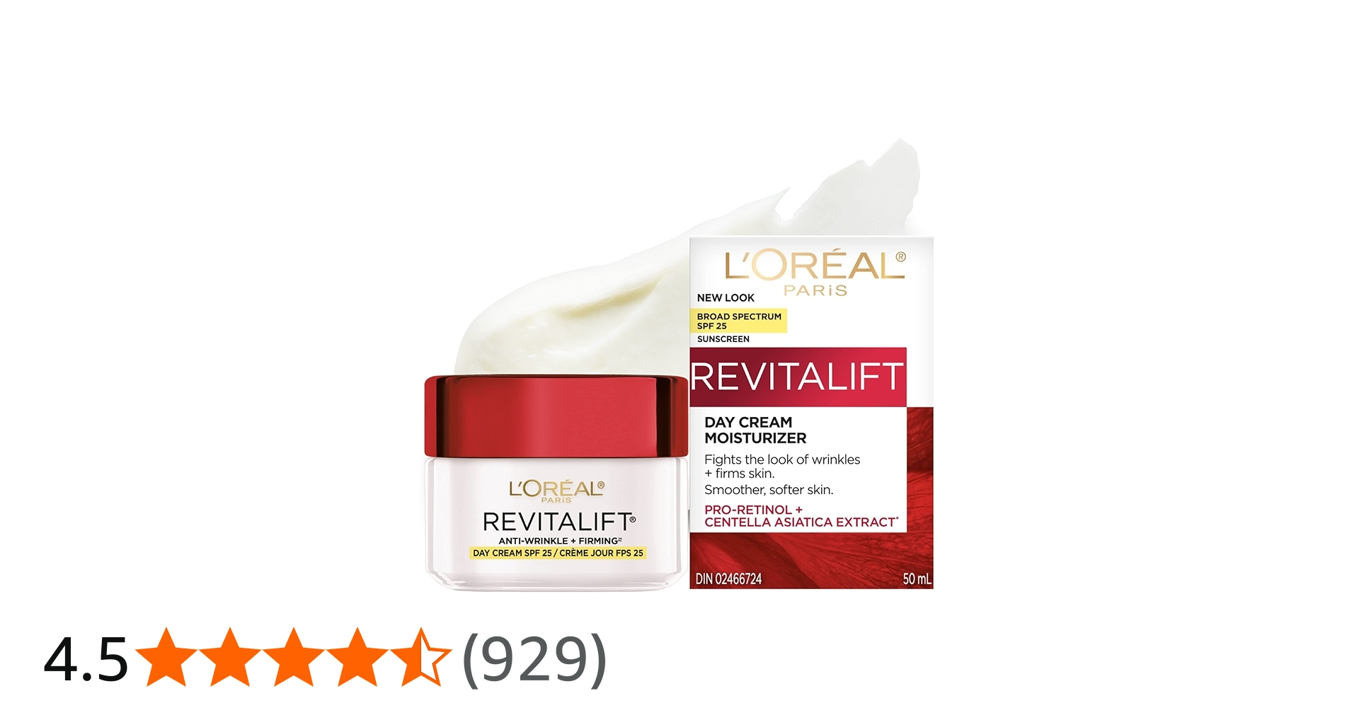 L'Oréal Paris SPF 25 Moisturizer for Face with Pro-Retinol