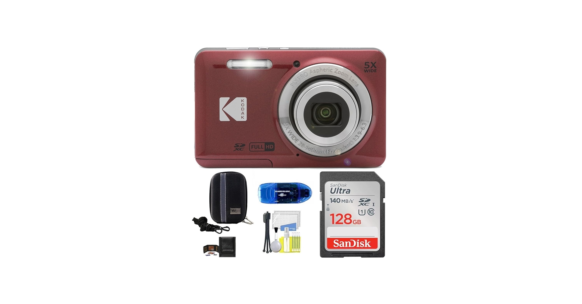 Amazon.com : KODAK Pixpro FZ55 Digital Camera Bundle, Includes