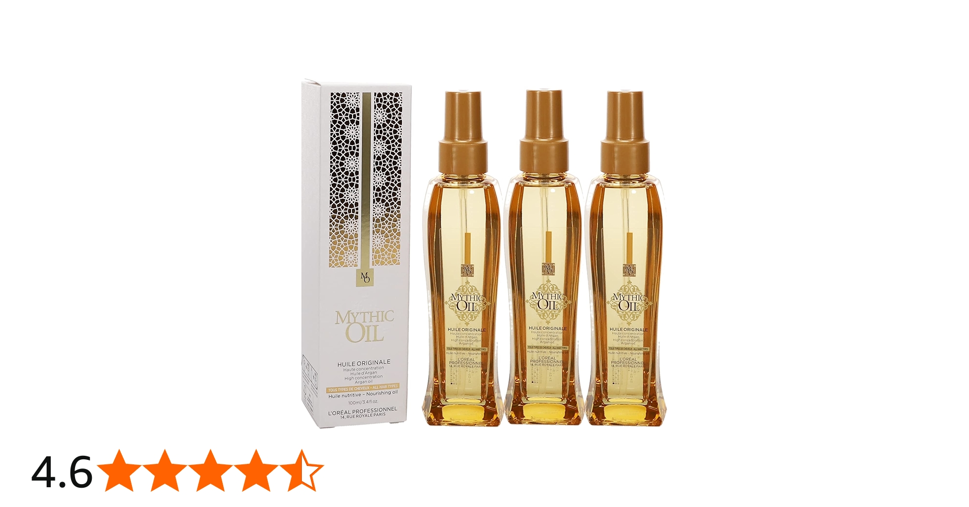 Amazon | ロレアル ミシックオイル A 100mL ×3本 セット | L'ORÉAL