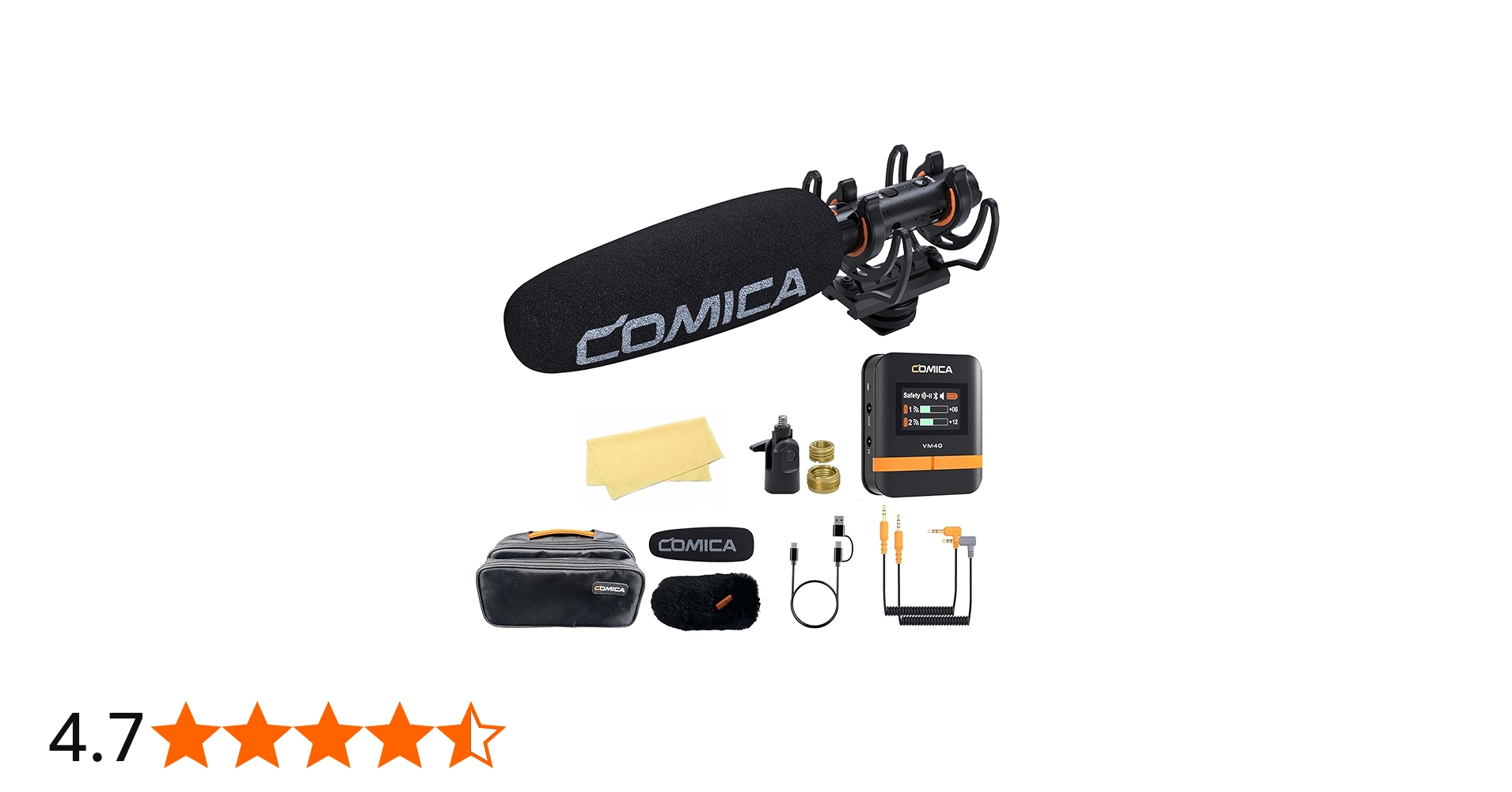 Amazon | Comica VM40 ワイヤレス ショットガン マイク カメラ