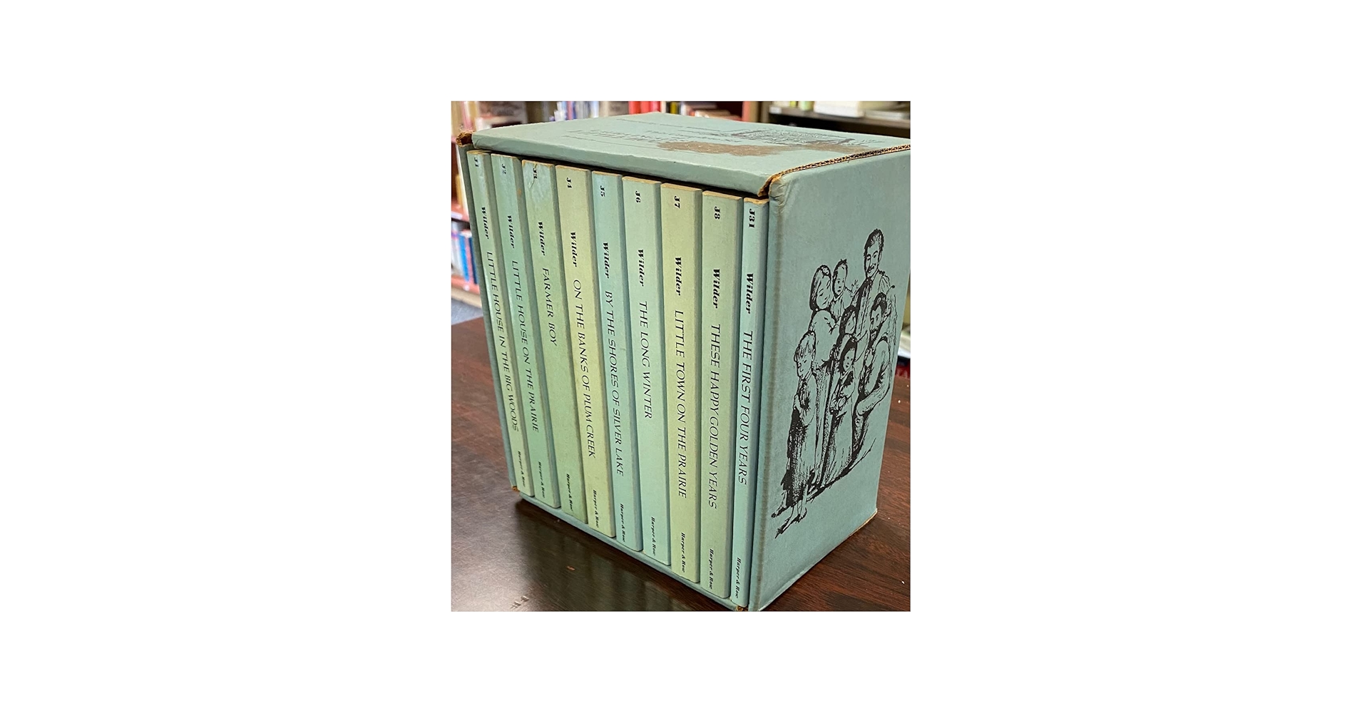 Vintage Little House Children's Books Complete Series 9 Book Boxed