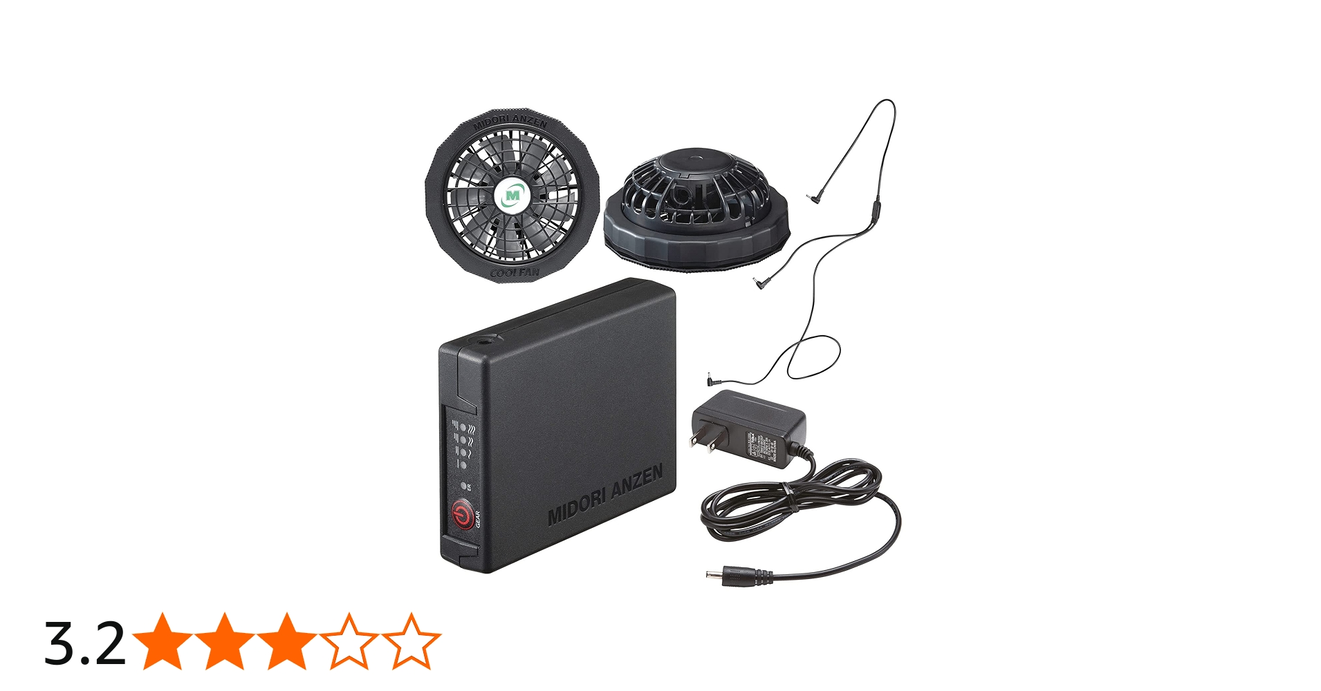 Amazon.co.jp: [ミドリ安全] クールファン用 レギュラーファン セット