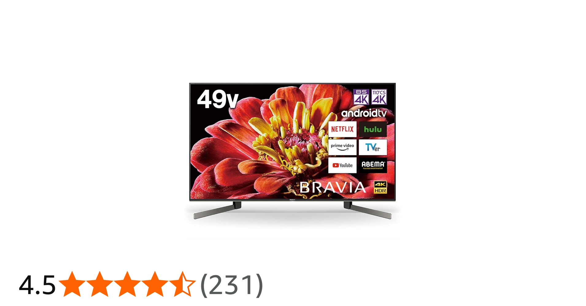 Amazon.co.jp: ソニー 49V型 液晶 テレビ ブラビア KJ-49X9500G 4K