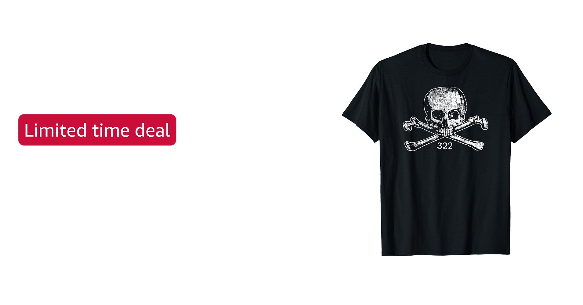 Amazon.com: Skull & Bones 322 distressed T-shirt - Skull and