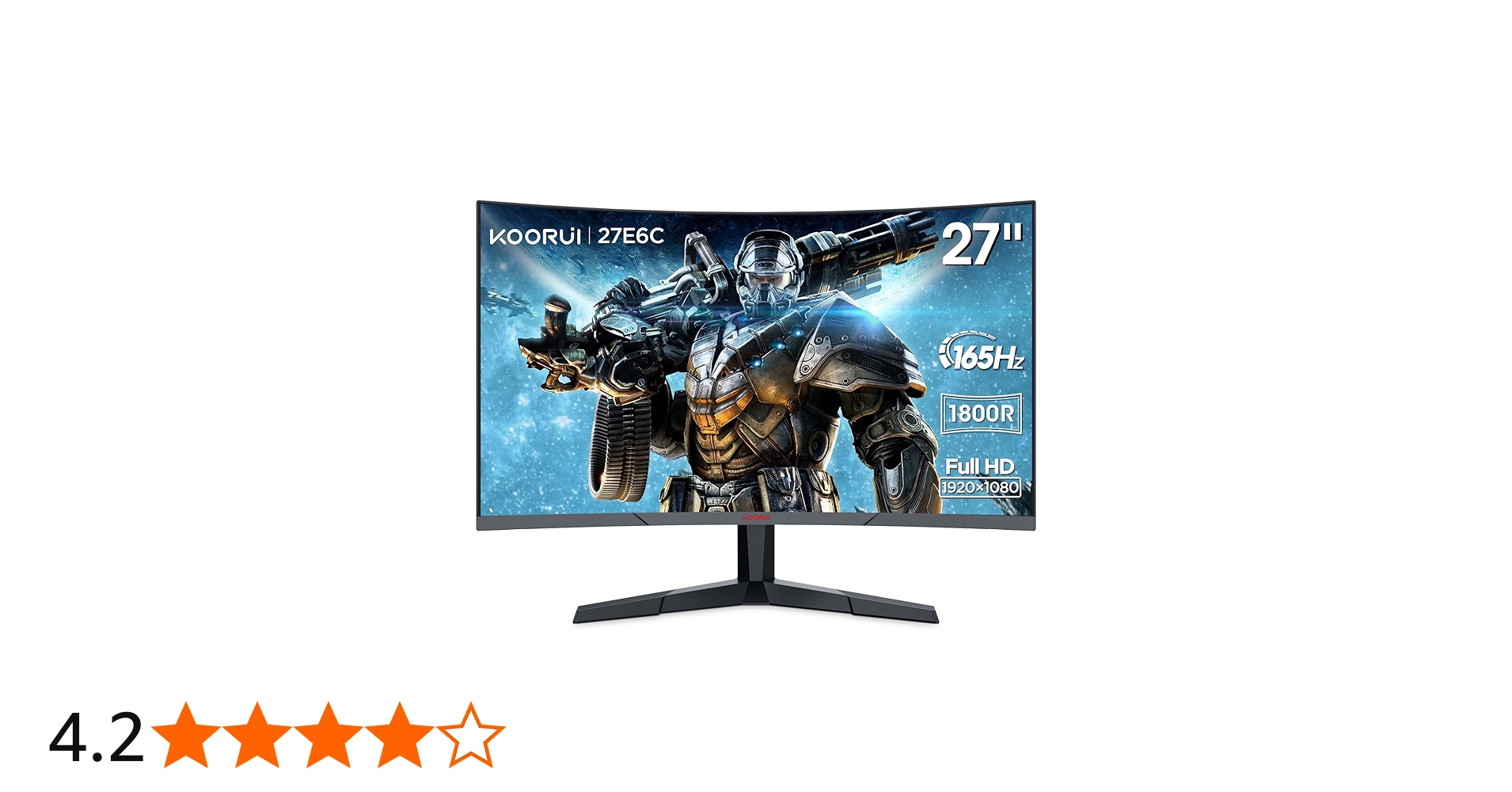 Amazon.co.jp: KOORUI ゲーミングモニター PCモニター 27インチ 湾曲