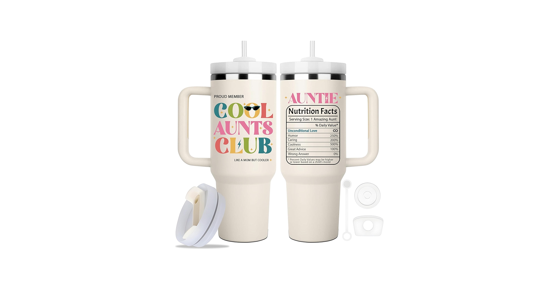 Amazon.com | ZUNEZX Cool Aunt Club 40oz Insulated Tumbler