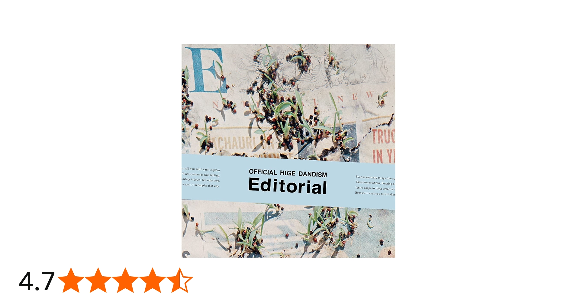 Amazon.co.jp: Editorial (CD+Blu-ray) - Official髭男dism: ミュージック