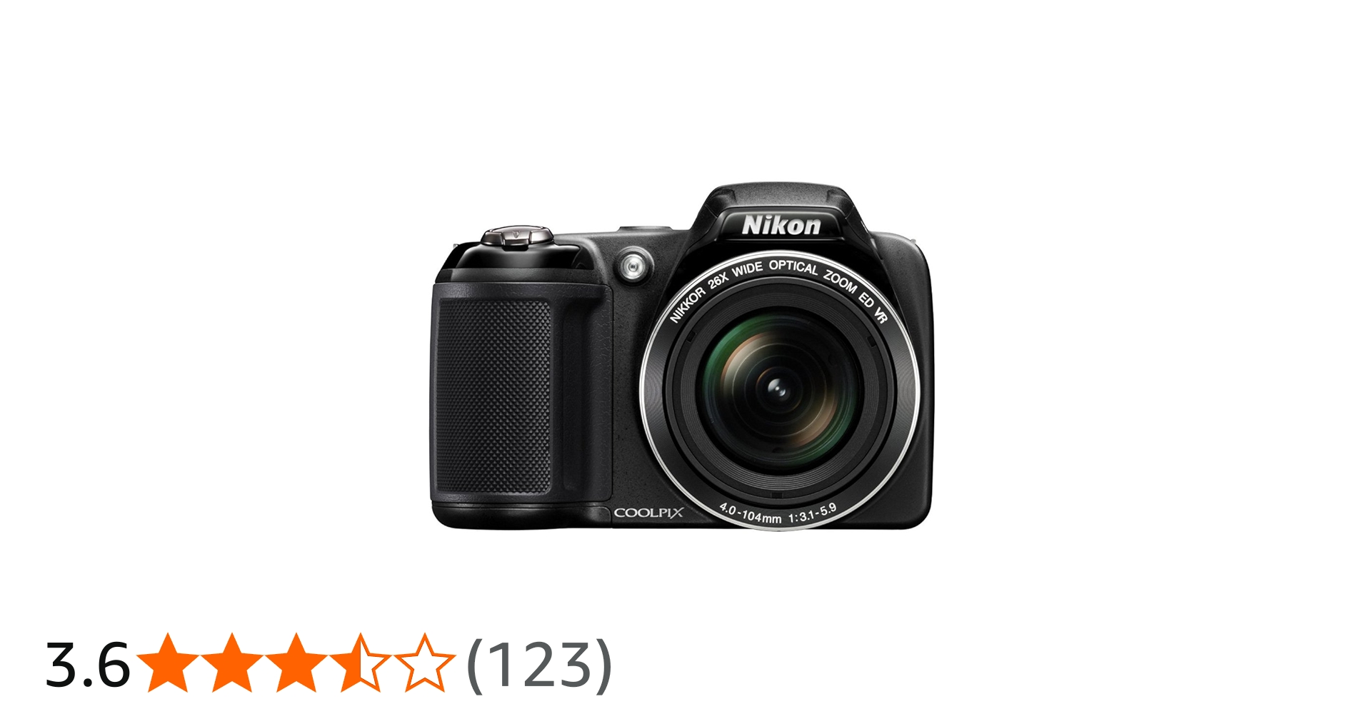Amazon | Nikon Coolpix L320 16.1MP デジタルカメラ 26倍光学ズーム