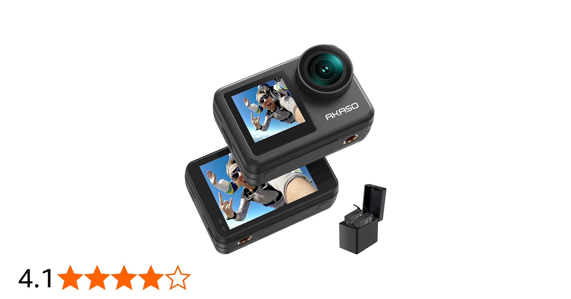 Amazon | AKASO Brave 7 LE アクションカメラ 4K60fps 20MP IPX7本機