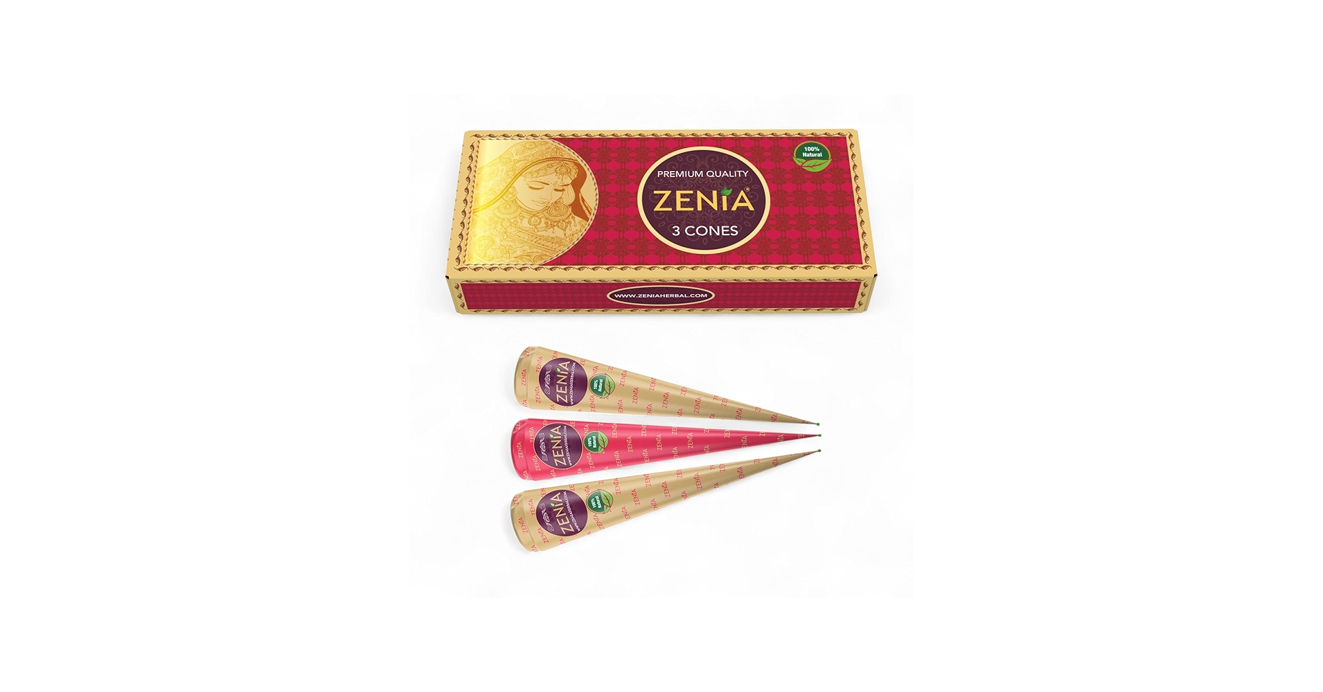 Amazon.com : Zenia (Pack of 3) 100% Natural Henna Hair Color Paste