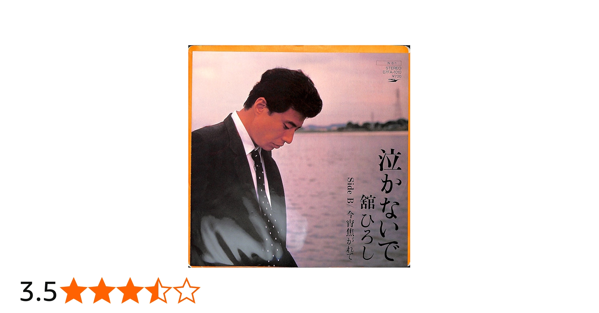 Amazon.co.jp: 泣かないで[舘ひろし][EP盤]: ミュージック