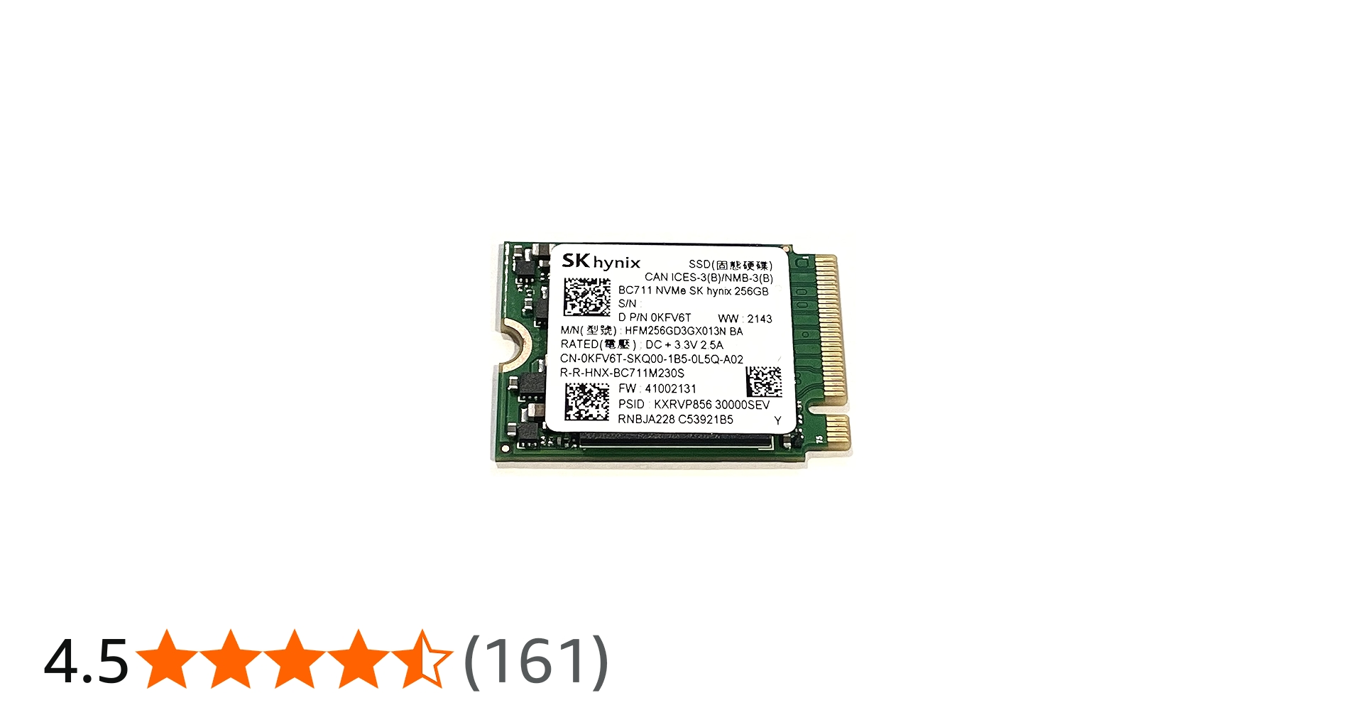 OEM SK Hynix 256GB M.2 PCI-e NVME SSD Internal Solid State Drive