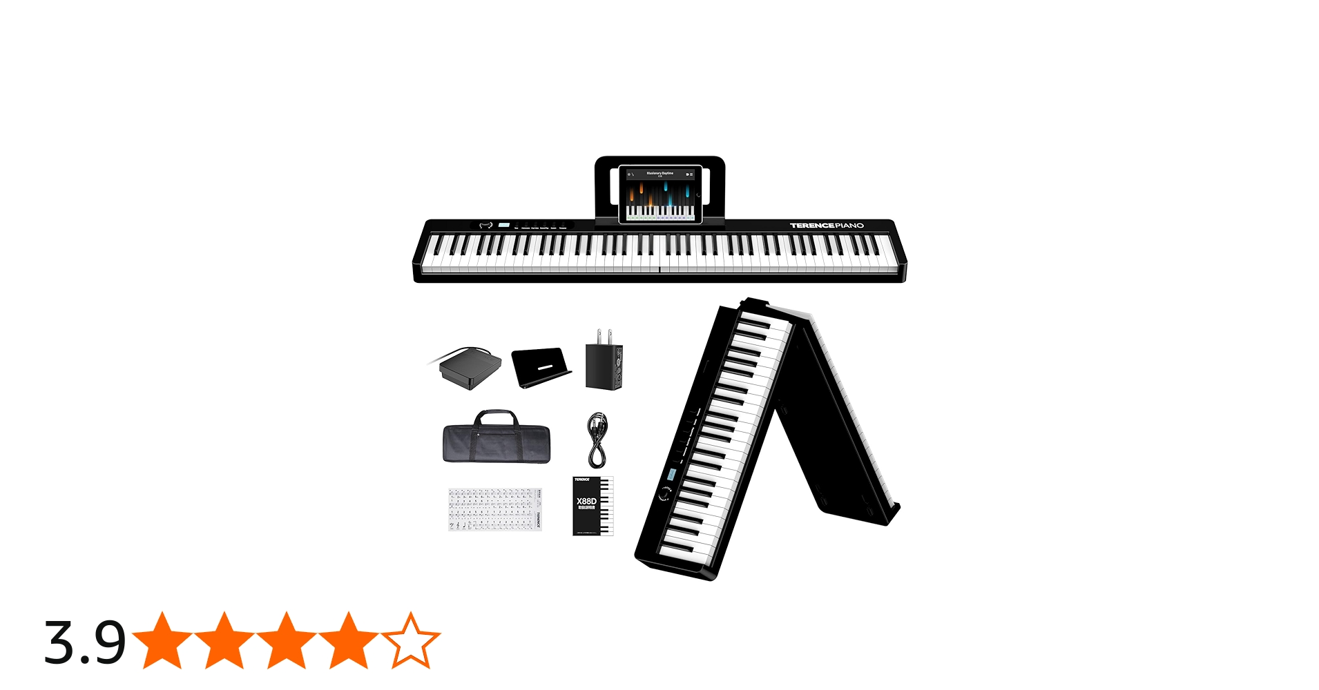 Amazon | TERENCE 電子ピアノ 88鍵盤 折り畳み [2023革新モデル