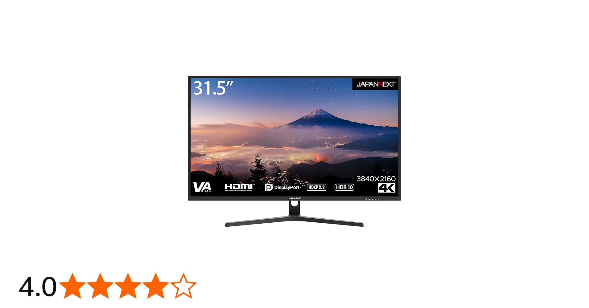 Amazon.co.jp: JAPANNEXT 31.5インチ モニター 4K UHD 3840x2160解像度