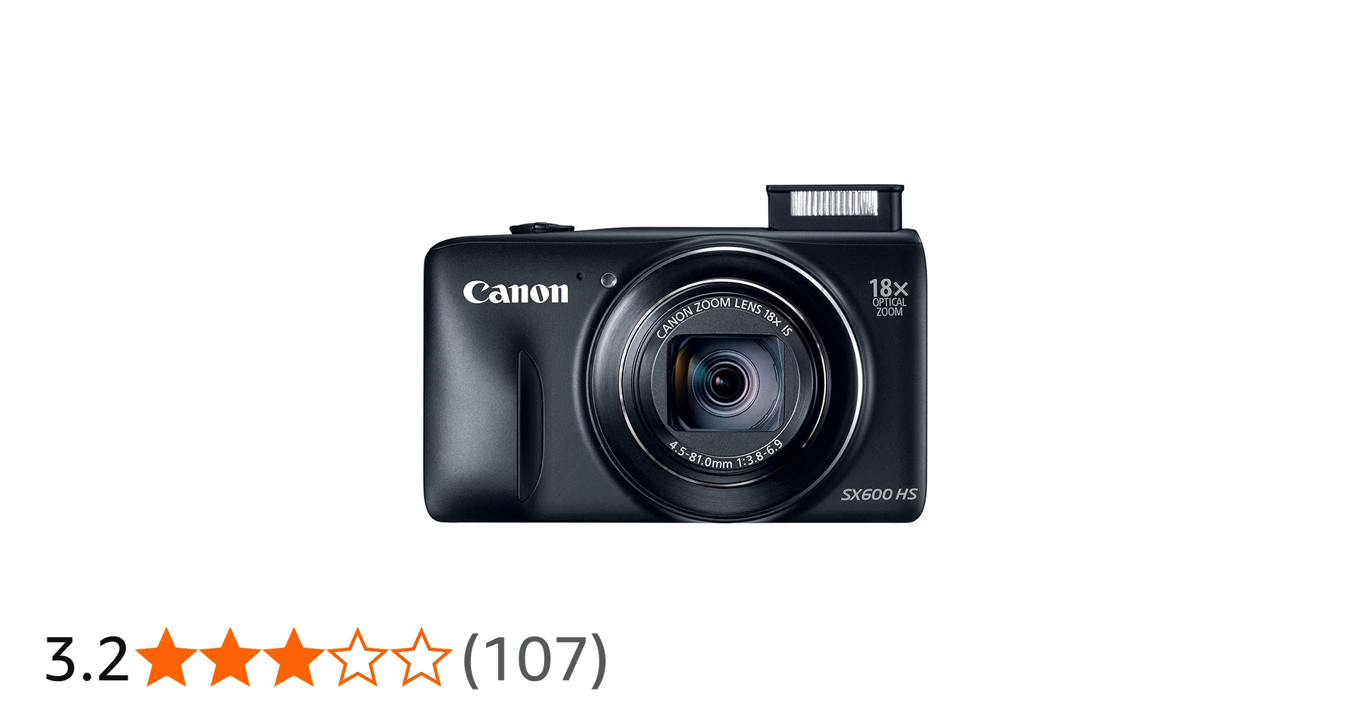 Canon PowerShot SX600 HS Compact Camera 16MP 1/2.3